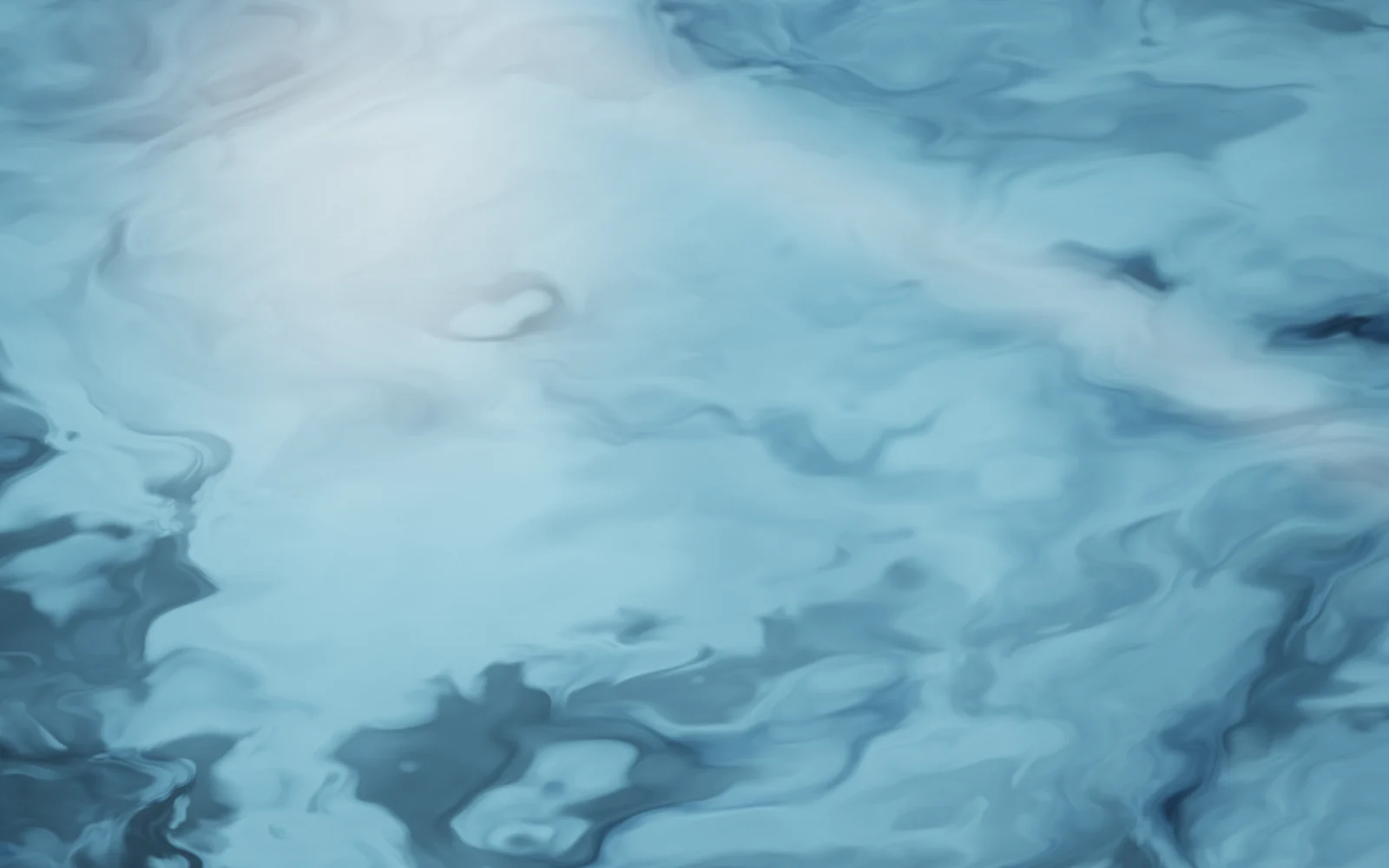 Rendered close view of a multi-color epoxy floor marbled in light blue, deep blue and charcoal